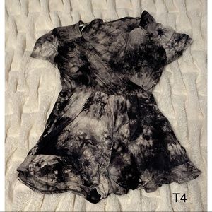 Rolla Coster black tie-dye romper L